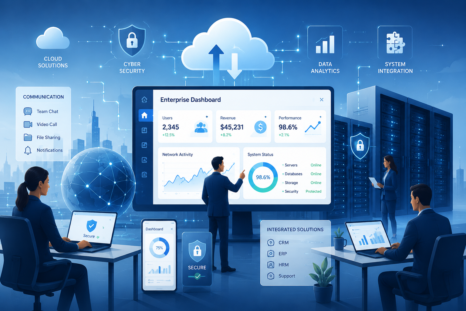Enterprise technology illustration